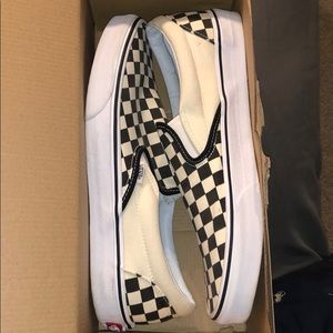 Slip-On Vans (Black and White Checkerboard)